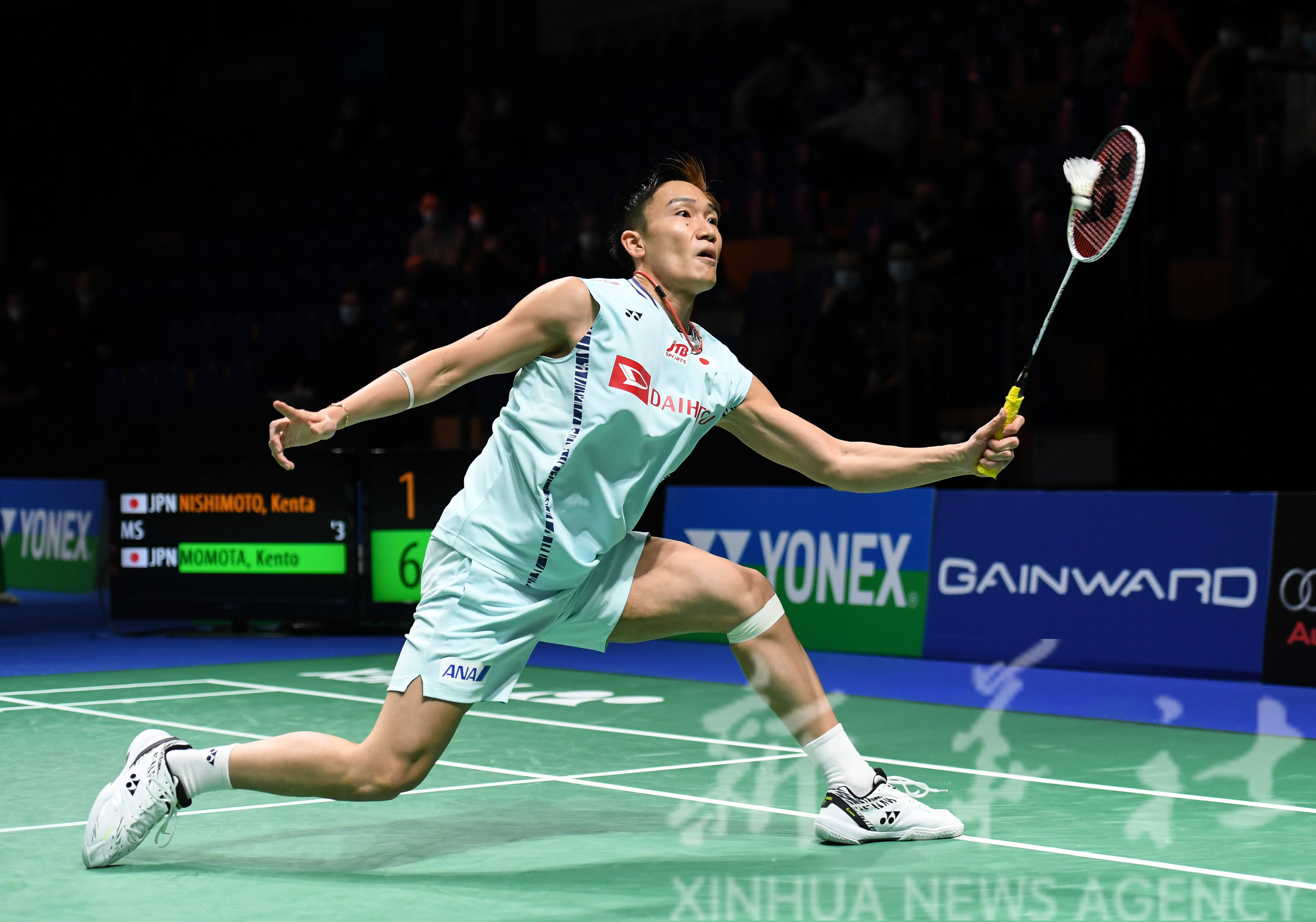 韩国羽毛球队完胜日本羽毛球队，桃田贤斗制霸全场