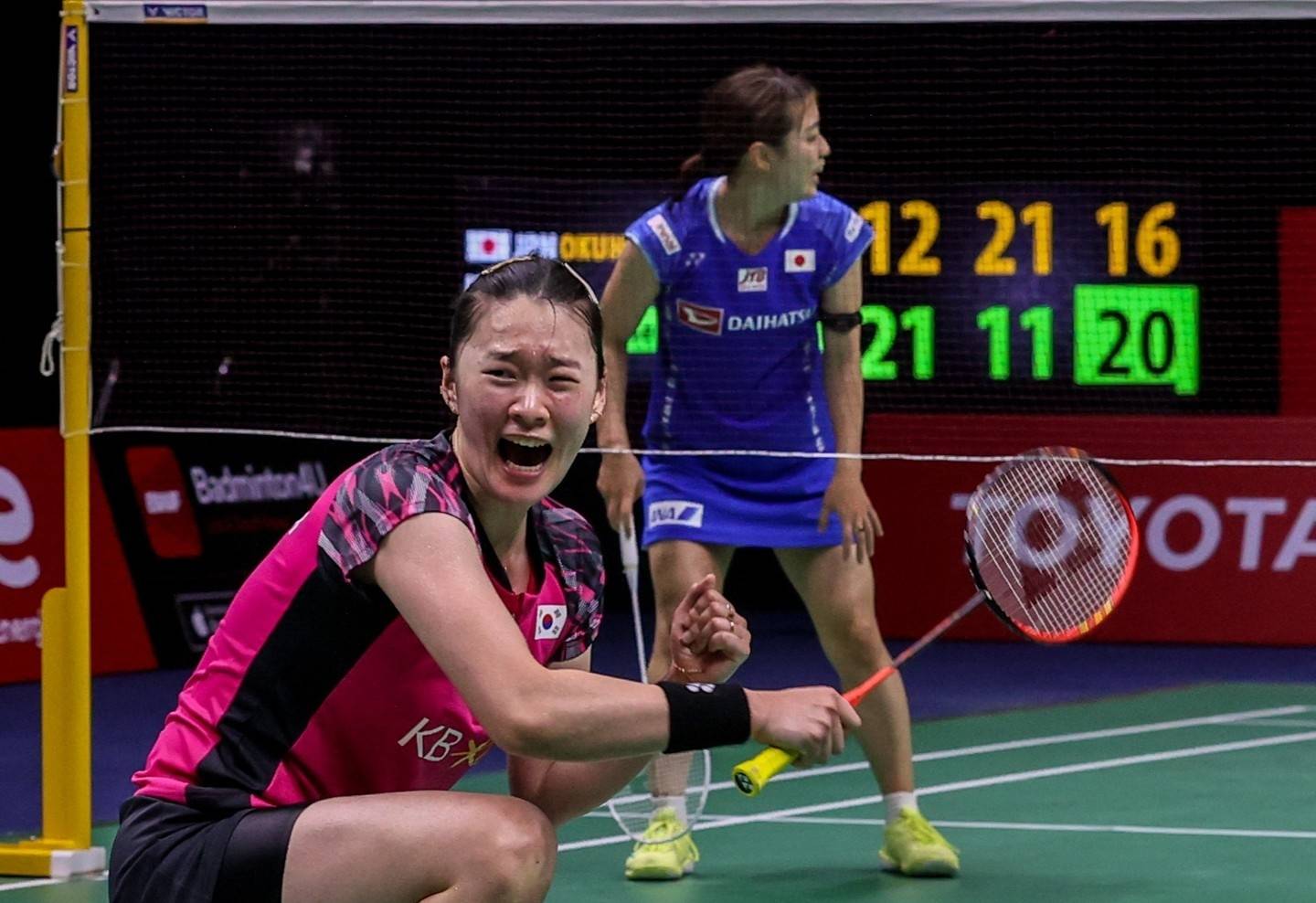 日本羽毛球队逆转韩国羽毛球队，马琳一己之力扛起全队